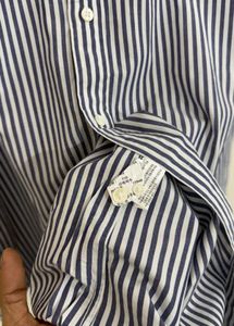 Men's Striped Button-Down Shirt