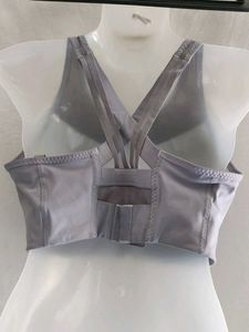 Comfortable Grey Sports Bra