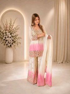 Embellished Ombre Kurta Set