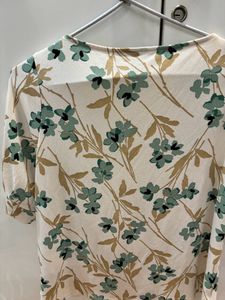 H&amp;M Off White Floral Top
