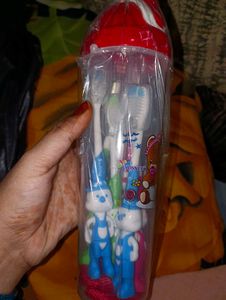 Kids Toothbrush Set with sipper
