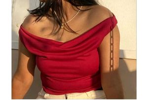 Chic Red Cowl Neck Sleeveless Top