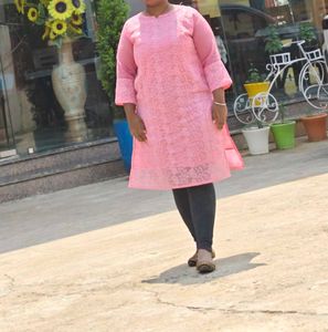 Pink Chikankari Kurti