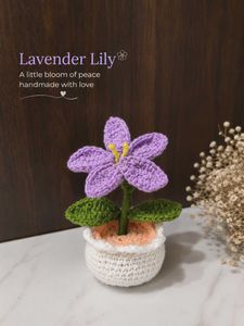 Lavender Lily Flower Pot