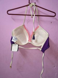 Cute Pink &amp; Purple Bikini Top