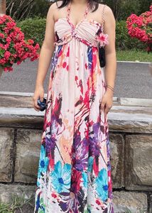Sexy Boho Floral Maxi Dress