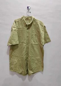 Khaki Short Sleeve Button-Down