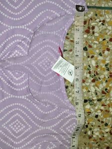 Lavender Printed Kurti Top