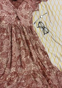 Boho Floral Print Dress