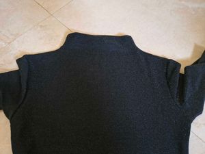 Sparkly Black Long Sleeve glitter Top