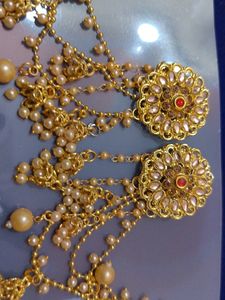 Golden Heavy Bahubali Earrings