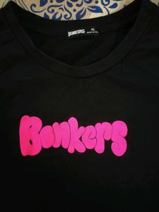 Black 'Bonkers' Graphic Tee