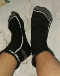 Black Athletic Socks