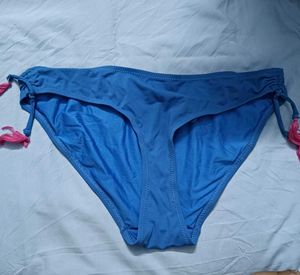 Blue Bikini ⚛️Bottom with Pink Tassels