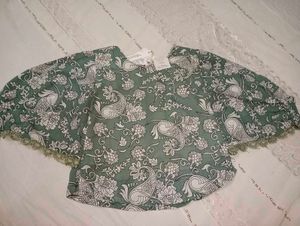 Floral Green Top