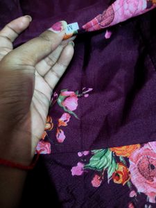 Beautiful Floral Print Kurta Set