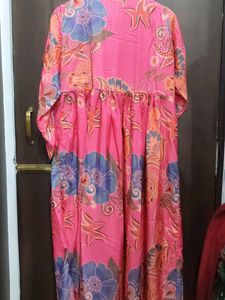 Vibrant Pink Floral Kurta