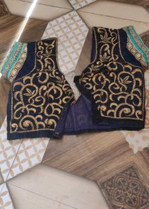 Red Printed Blouse Set