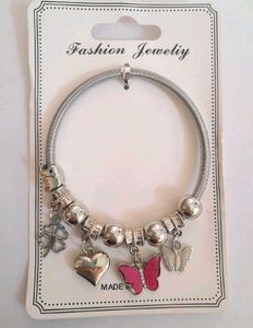 ⬇️⬇️Sparkling Charm Bracelet with Butterfly