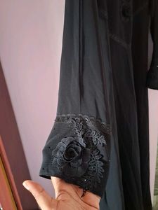Elegant Black Abaya Gown