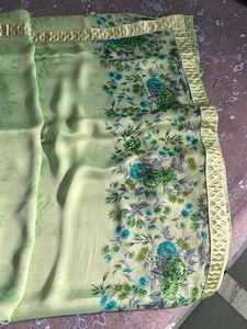 beautiful party wear crape saree