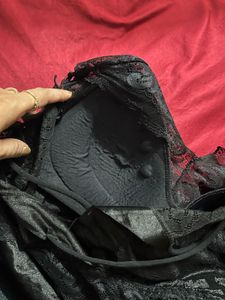 Black Lace Trim Camisole Top