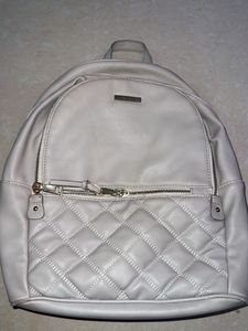 Quilted Faux Leather Backpack