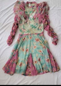 Glance 🪡 embroidered fairy dress backless design