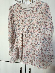 Floral Print Boho Tunic Top
