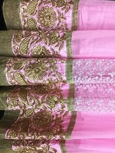 Pink Embroidered Ethnic Gown