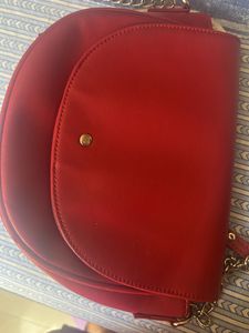 Chic Red Shoulder Bag