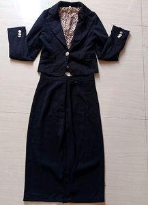 COMBO OF CUTE BLACK BLAZER &amp; SKIRT