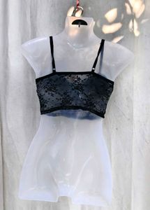 301110. Black Lace Corset Bralette