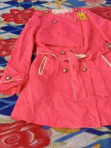 Cute Pink Trench Coat