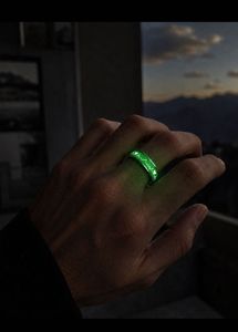 Unisex Glow-in-the-Dark ECG Ring