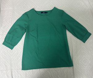 Green Allen Solly Formal Top