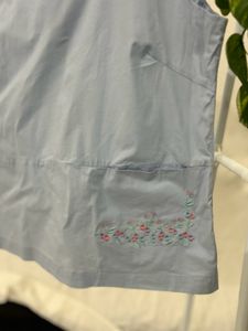 Embroidery  Pockets Top