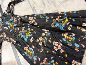 Black Floral Maxi Dress