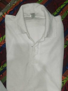 Men's Blue &amp; White Polo Shirt