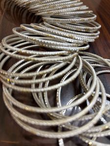 Set of Elegant Metallic Bangles