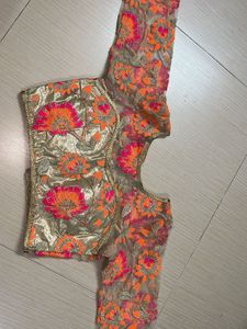 Embroidered Floral Blouse &amp; duppata