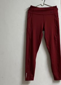 Puma Red Athletic Leggings