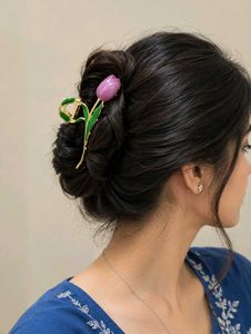 Elegant Tulip Hair Claw Clip