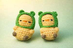 Handmade Crochet Frog Chicks (Set of 2) – Cute Ami