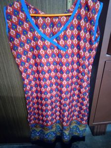 Printed red Kurti
