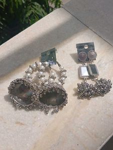 Elegant Pearl Jhumka Earrings
