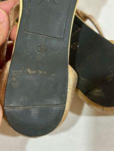 CATWALK Sparkling Gold Flat Sandals
