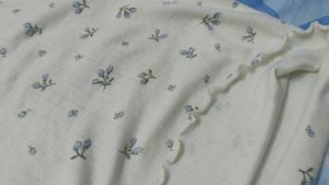 White Floral Print Top