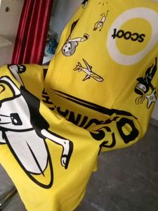 Retro Scoot Yellow Cartoon Blanket