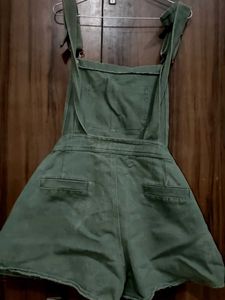 Khaki Short Overalls